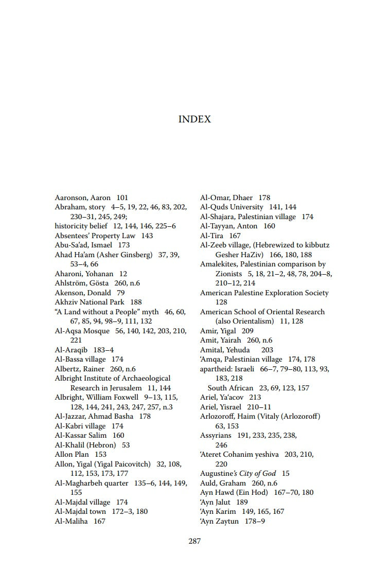 The Zionist Bible: Biblical Precedent, Colonialism and the Erasure of Memory by Nur Masalha