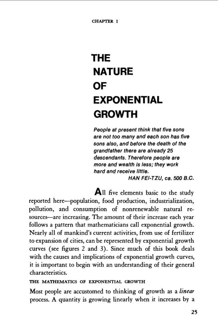 The Limits to Growth; A Report for the Club of Rome's Project on the Predicament of Mankind by Donella Meadows