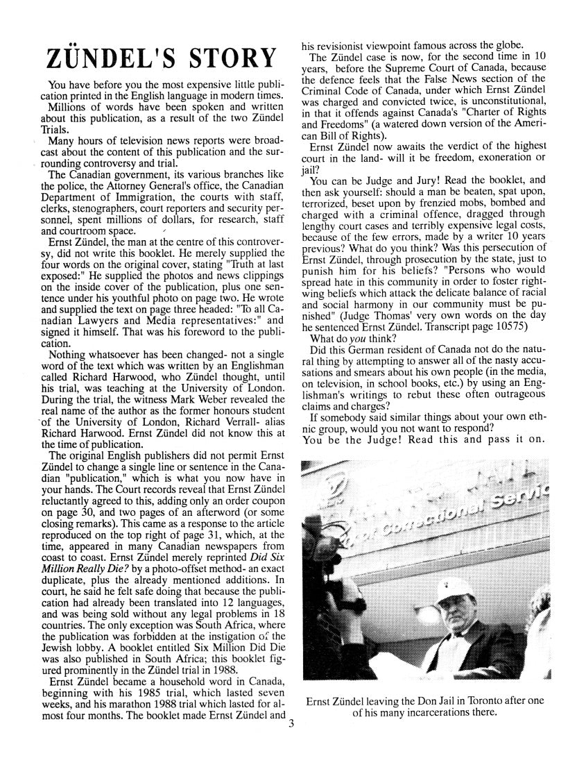 Did Six Million Really Die? The truth at last (corrected version) by Richard Harwood