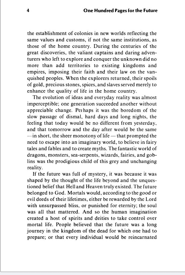 One Hundred Pages for the Future by Aurelio Peccei
