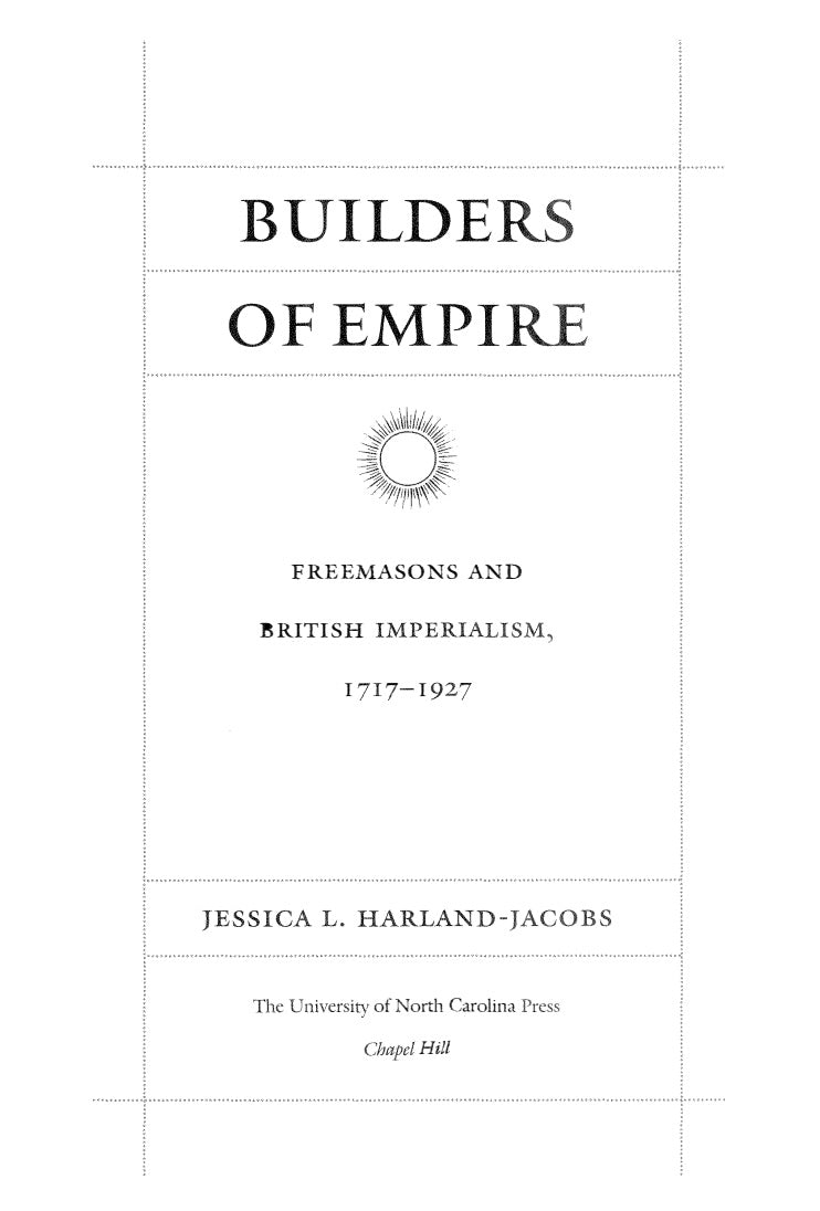 Builders of Empire by Jessica L. Harland-Jacobs