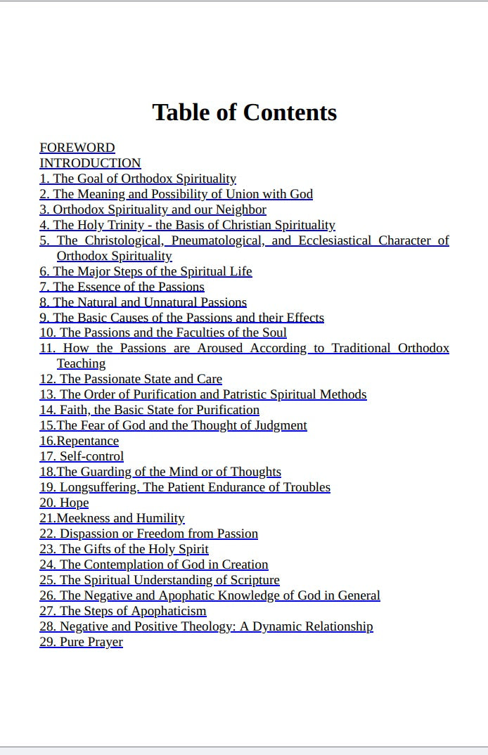 Orthodox Spirituality by Dumitru Staniloae
