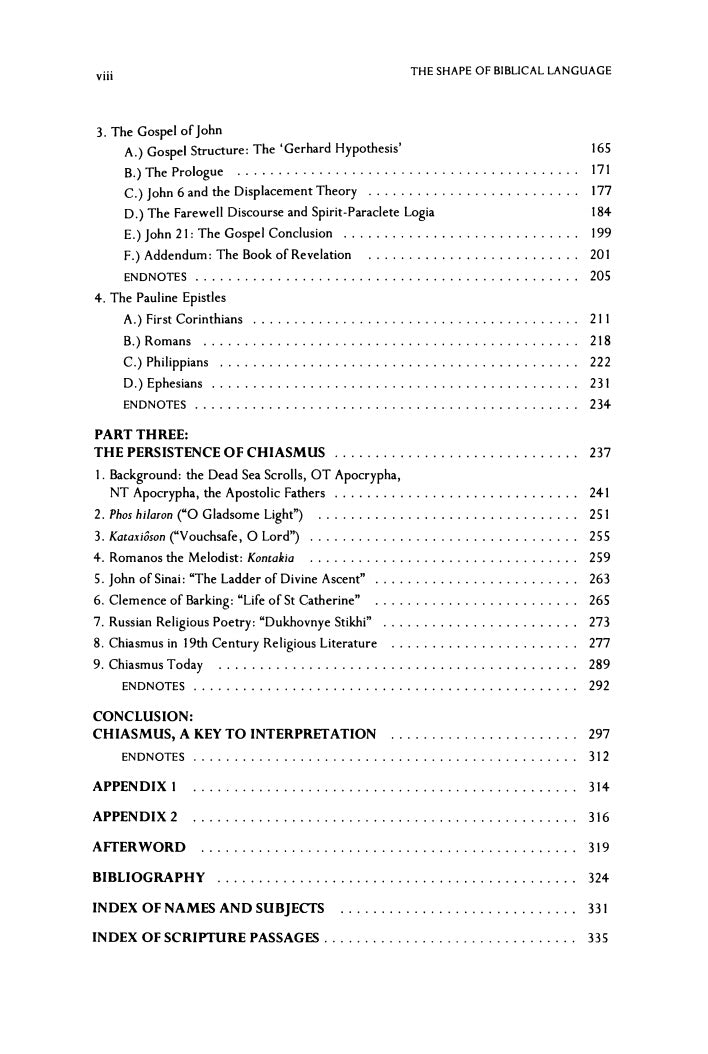 The Shape of Biblical Language by John Breck
