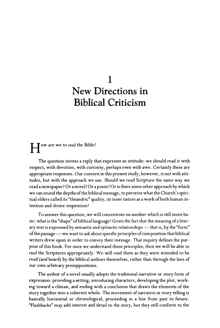 The Shape of Biblical Language by John Breck