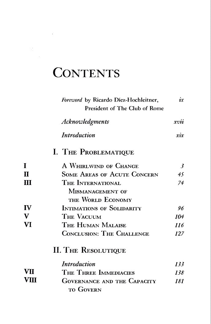 The First Global Revolution by Alexander King and Bertrand Schneider