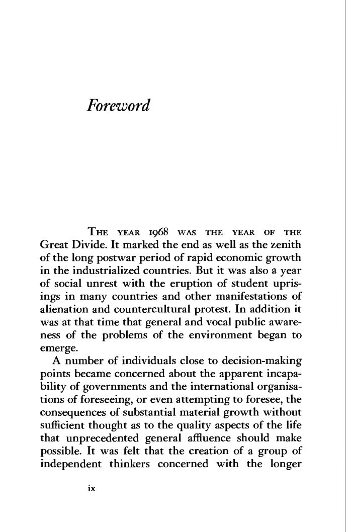 The First Global Revolution by Alexander King and Bertrand Schneider