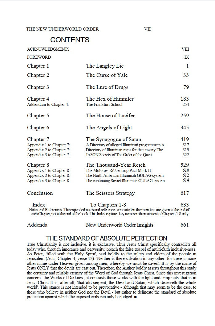 The New Underworld Order by Christopher Story