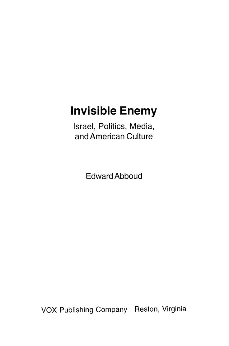 Invisible Enemy by Edward Abboud