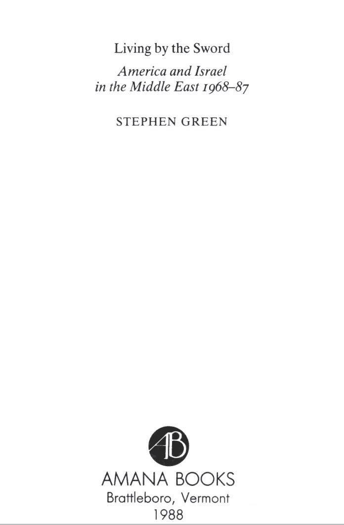 Living by the Sword by Stephen Green