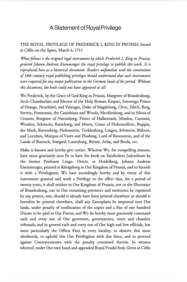 Judaism Unmasked (Entdectus Judenthum) [3 volumes] by Johannes Andreas Eisenmenger