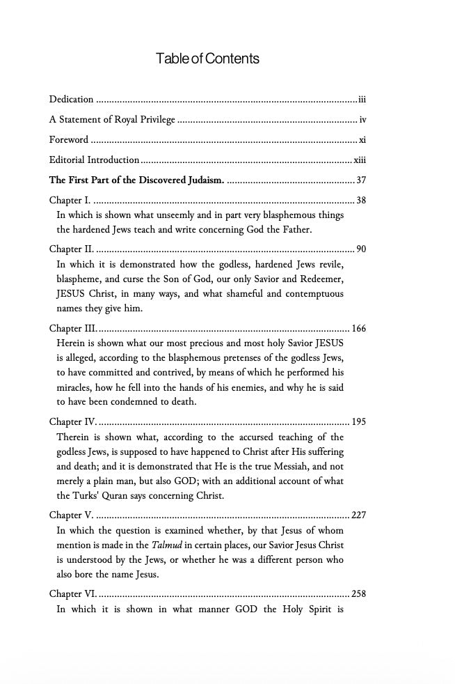 Judaism Unmasked (Entdectus Judenthum) [3 volumes] by Johannes Andreas Eisenmenger
