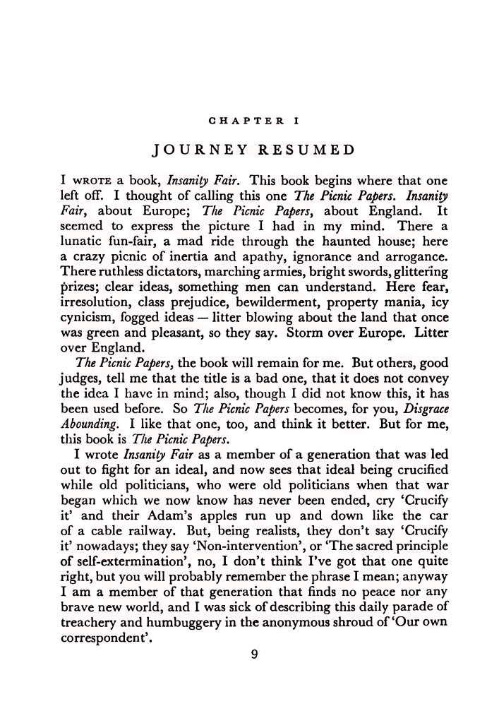 Disgrace Abounding by Douglas Reed