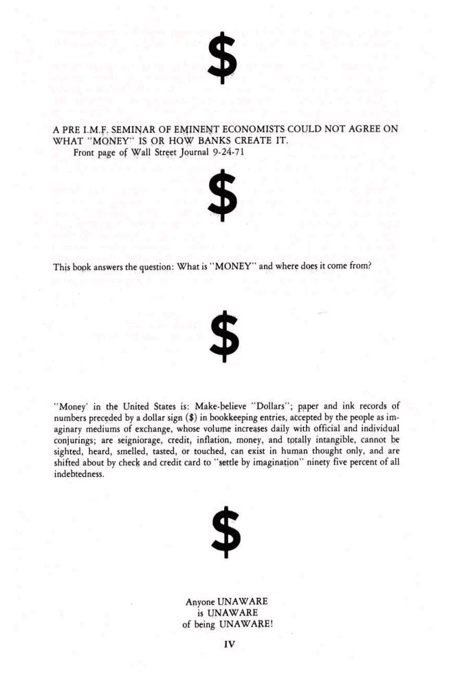 "Money" - The Greatest Hoax on Earth by Merrill M. E. Jenkins, Sr.