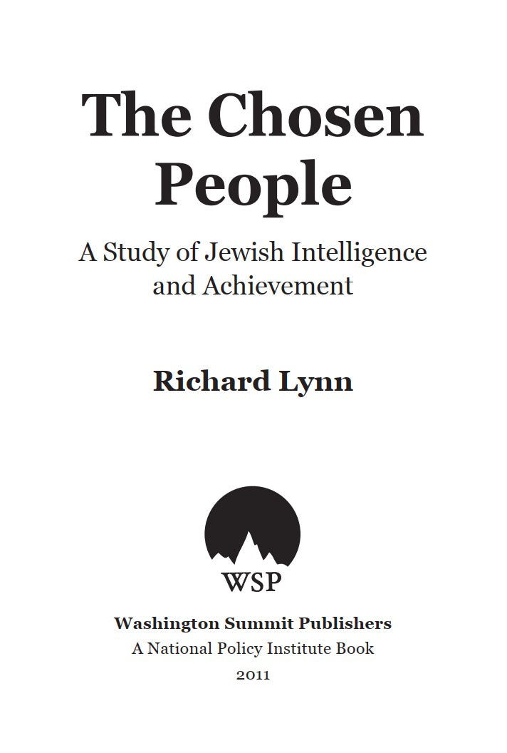 The Chosen People by Richard Lynn