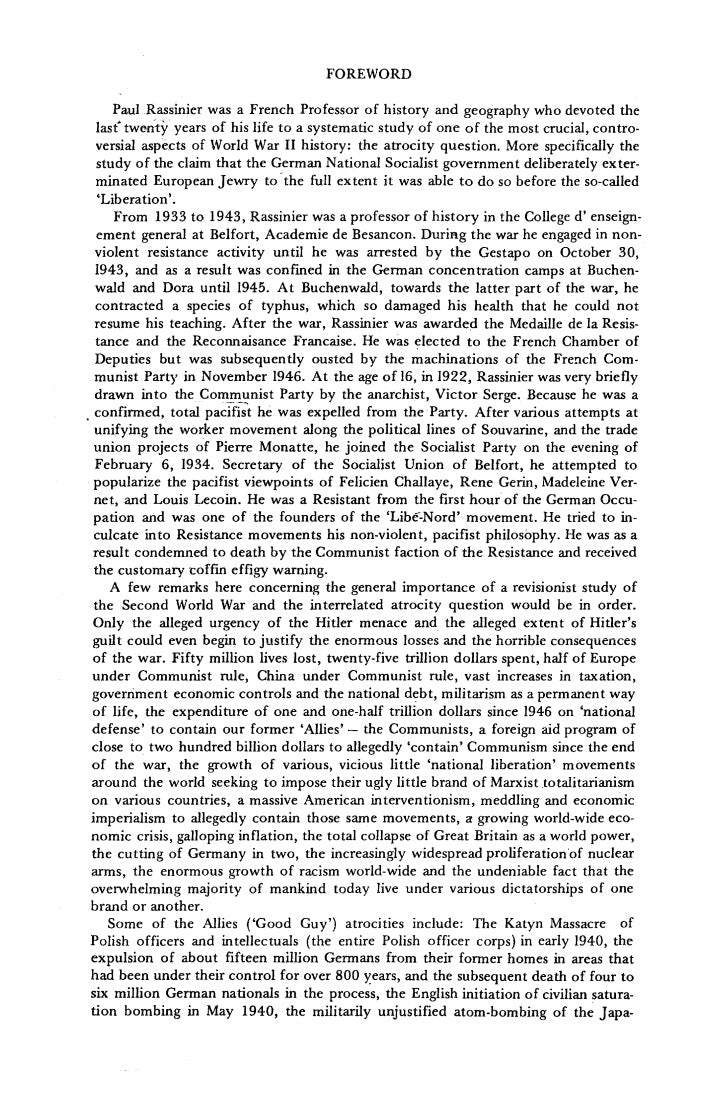 Drama of the European Jews by Paul Rassinier