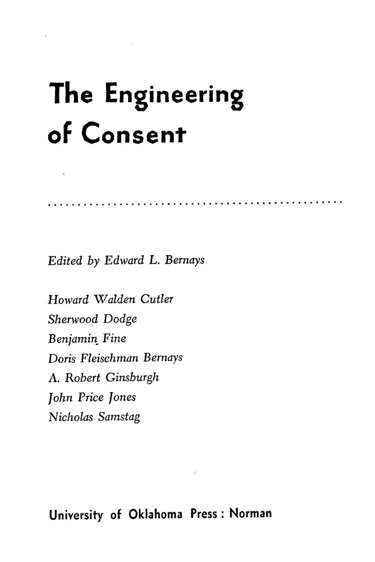 The Engineering of Consent by Edward Bernays