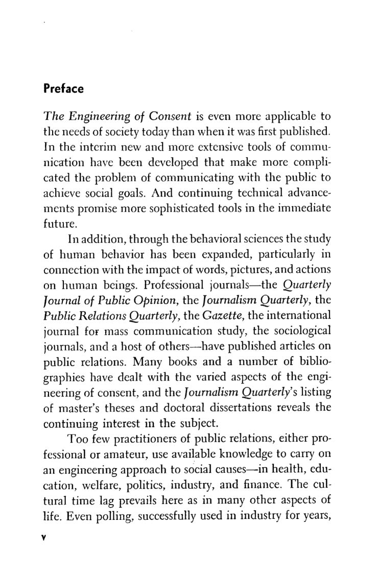 The Engineering of Consent by Edward Bernays