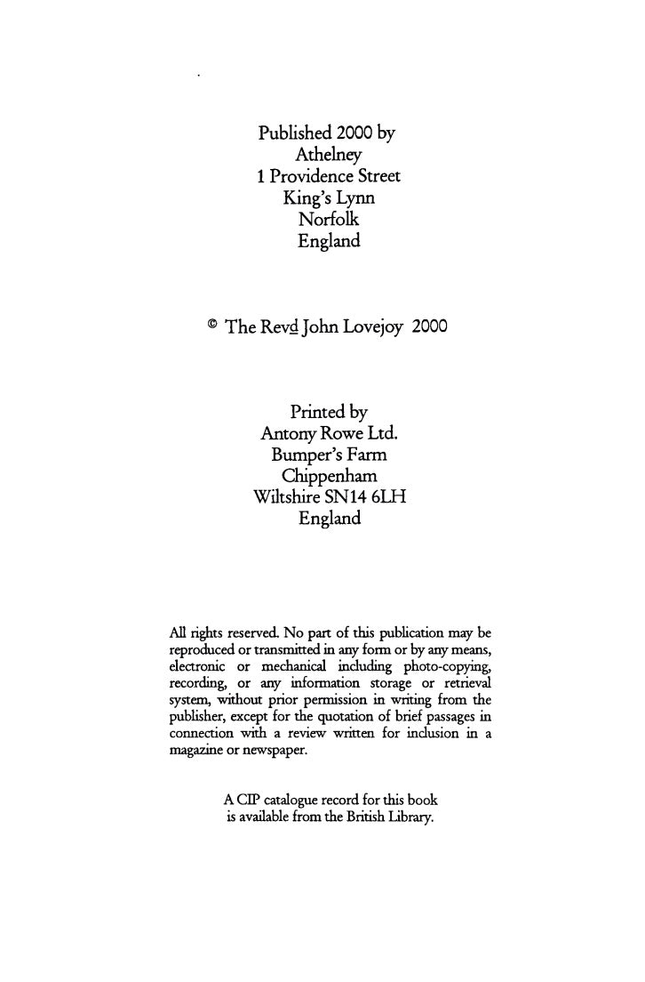 The Deculturisation of the English People by John Lovejoy