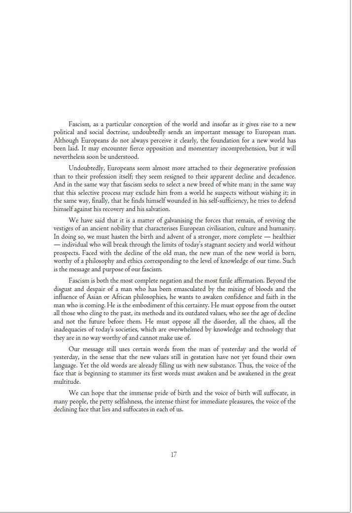 Contribution to a Racist Ethic by Rene Binet
