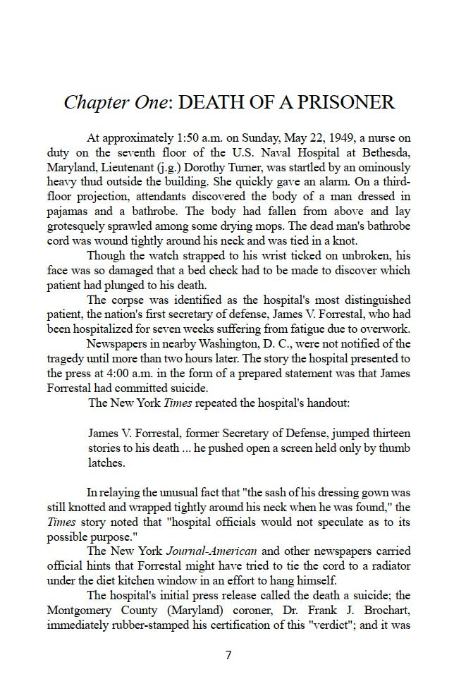 The Death of James Forrestal by Cornell Simpson