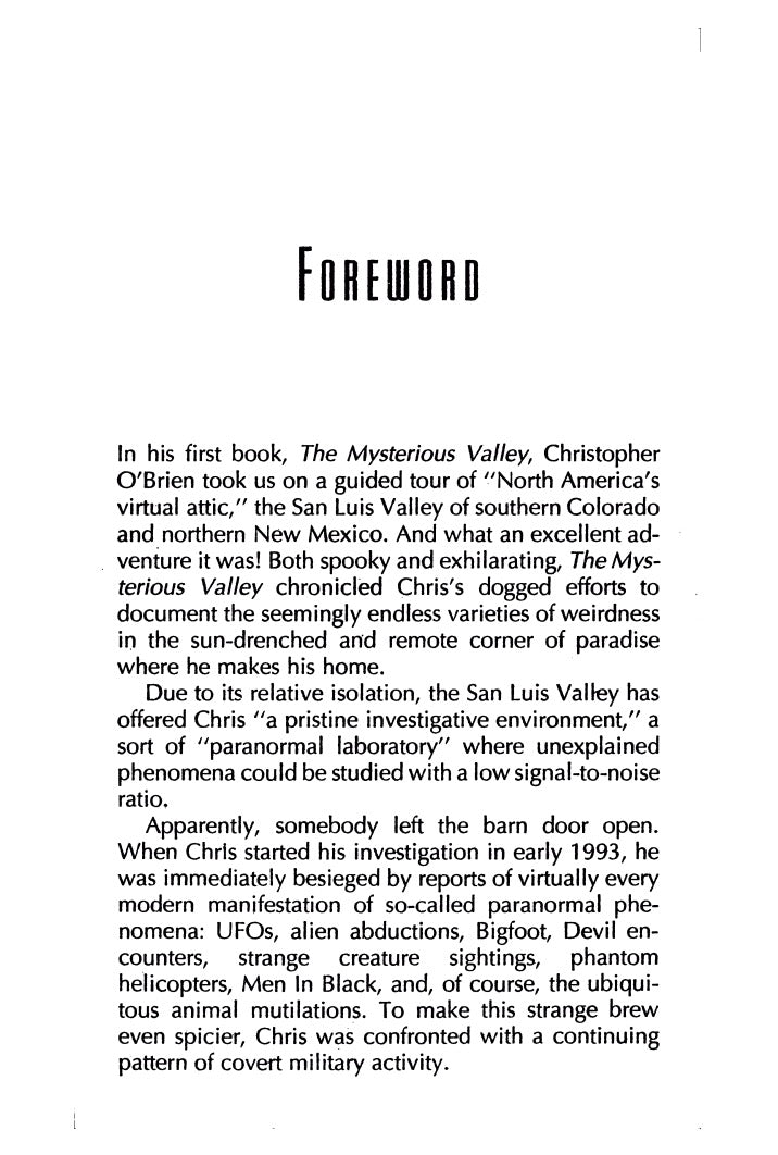 Enter the Valley by Christopher O'Brien