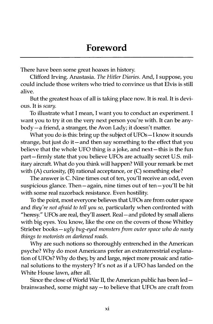 The Great UFO Hoax by Gregory M. Kanon