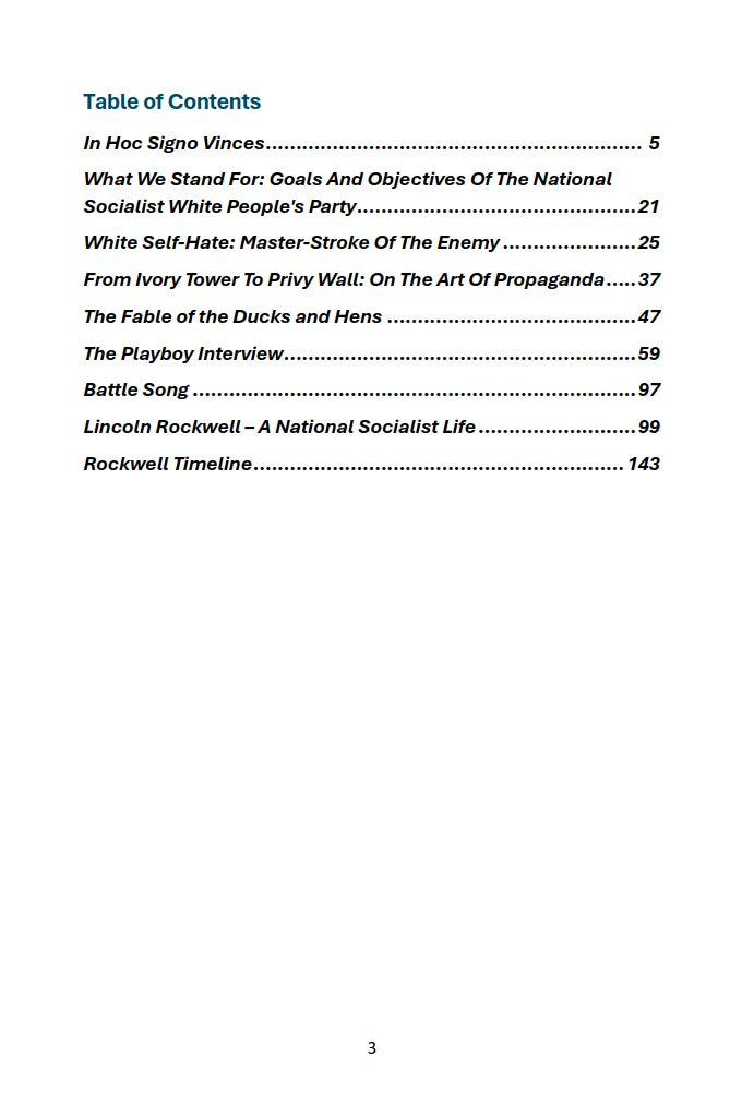 Collected Works of George Lincoln Rockwell