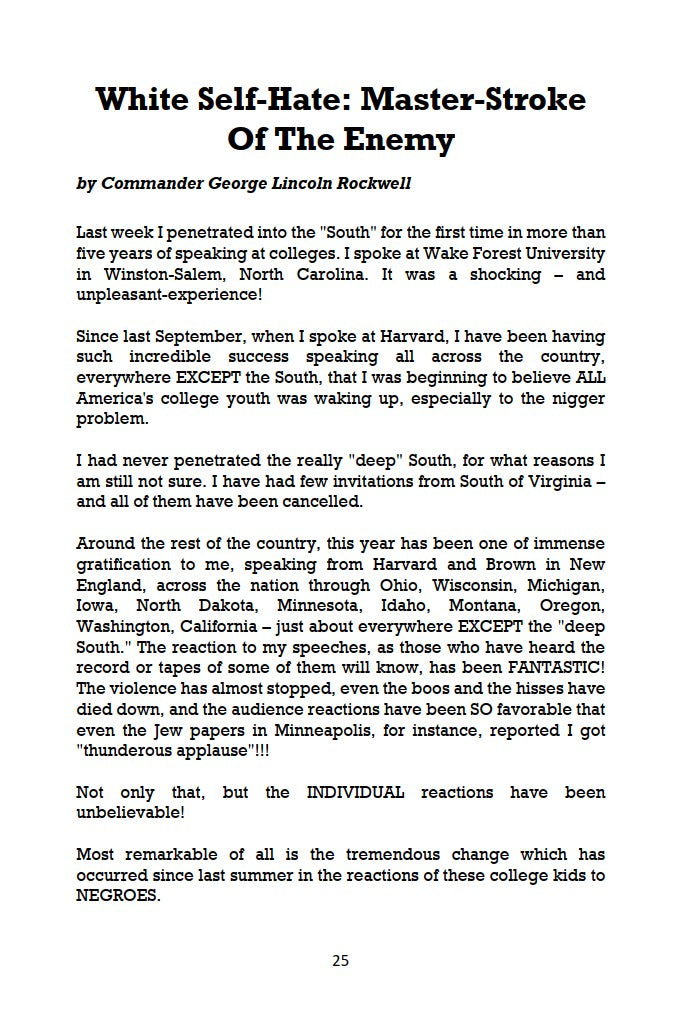 Collected Works of George Lincoln Rockwell