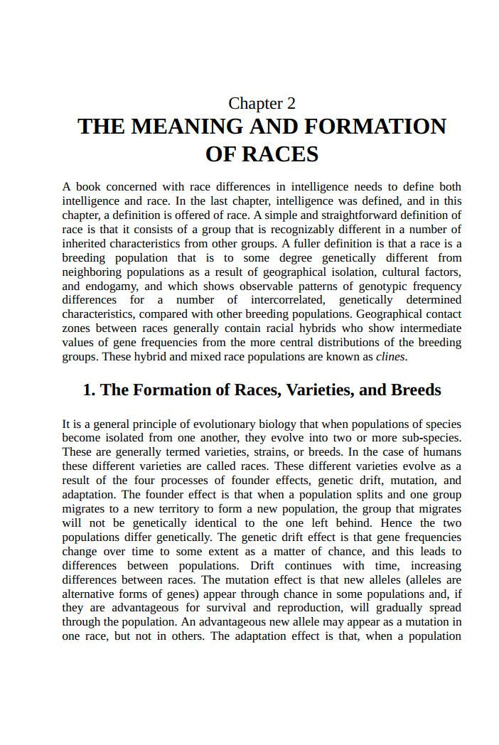 Race Differences in Intelligence by Richard Lynn