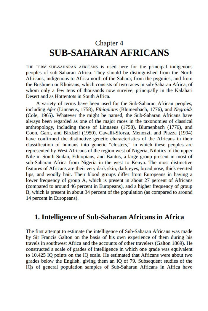 Race Differences in Intelligence by Richard Lynn