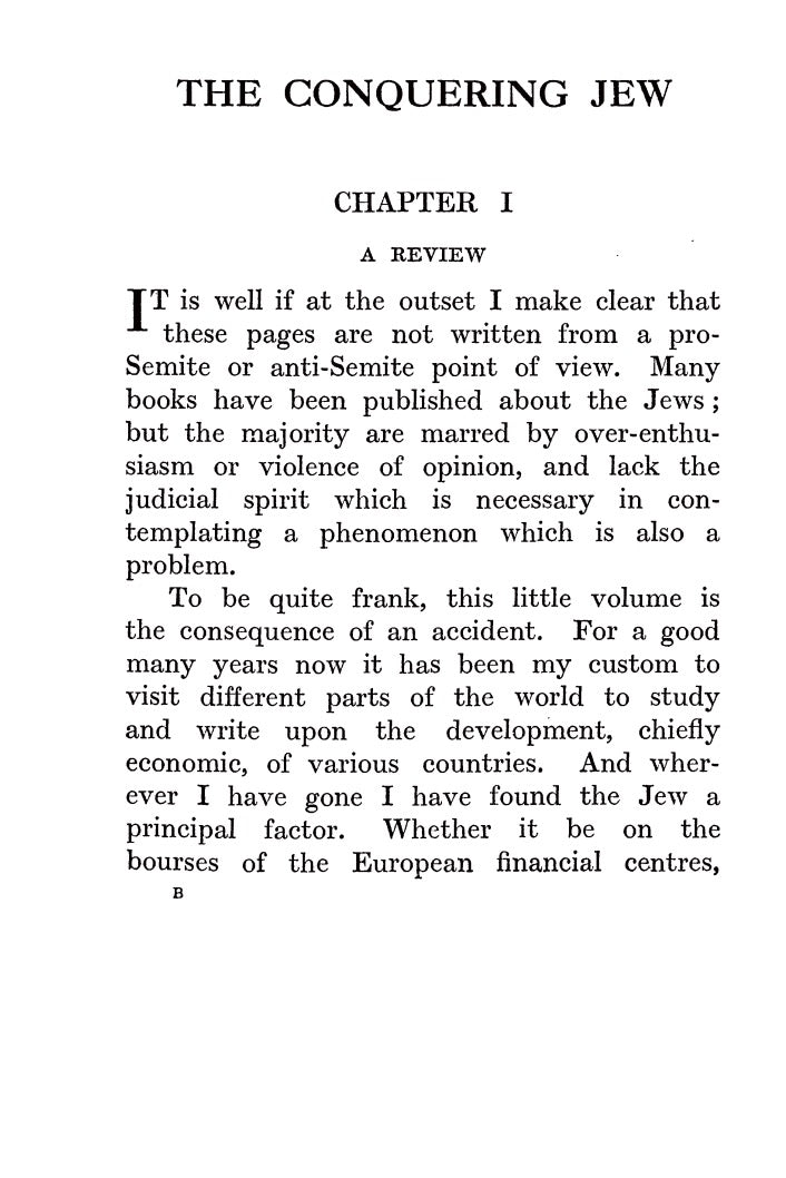 The Conquering Jew by John Foster Fraser