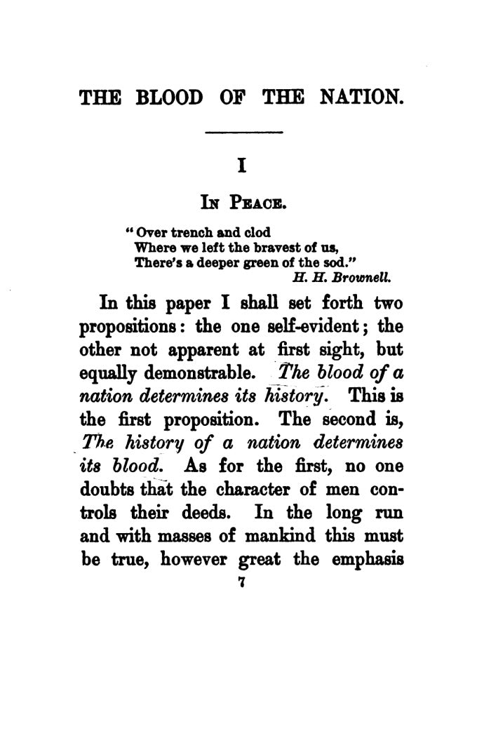 The Blood of the Nation by David Starr Jordan