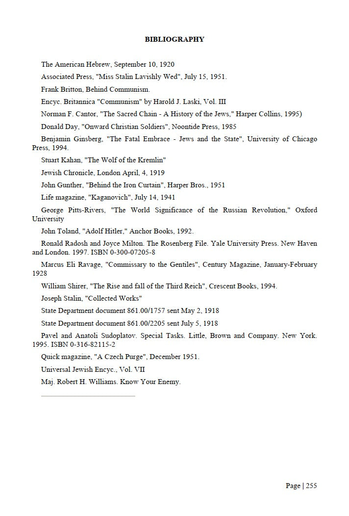 Communism - A Jewish Talmudic Concept by Willie Martin