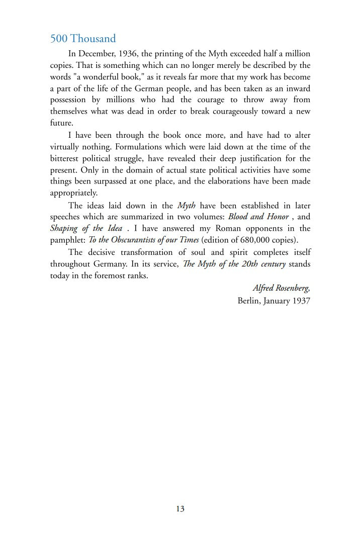 The Myth of the 20th Century by Alfred Rosenberg