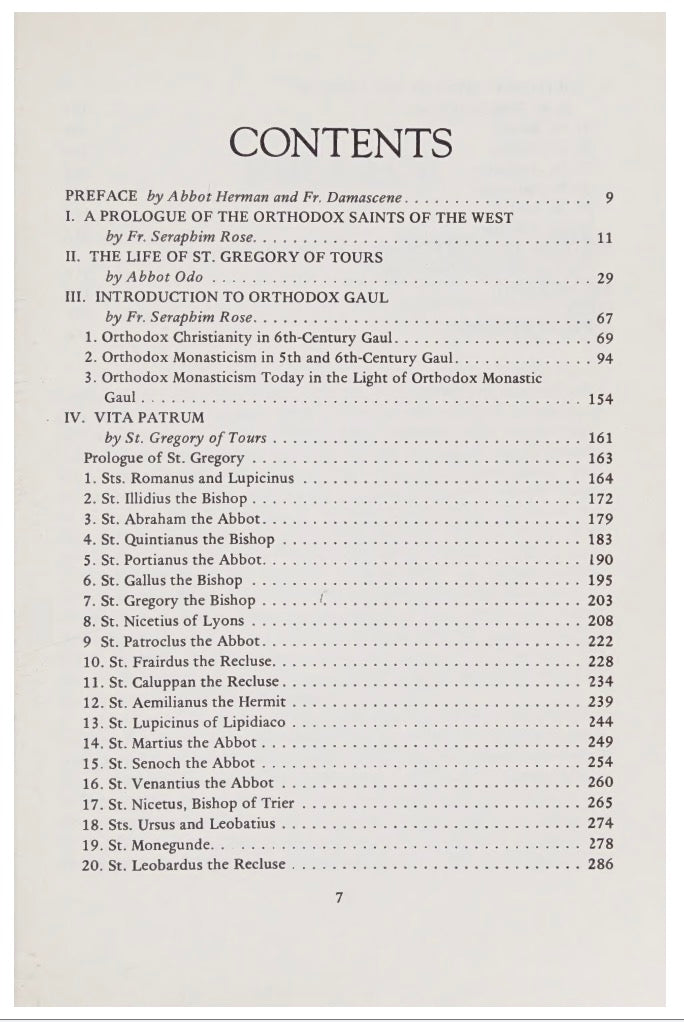 Vita Patrum by  St. Gregory of Tours (Author), Seraphim Rose (Editor)