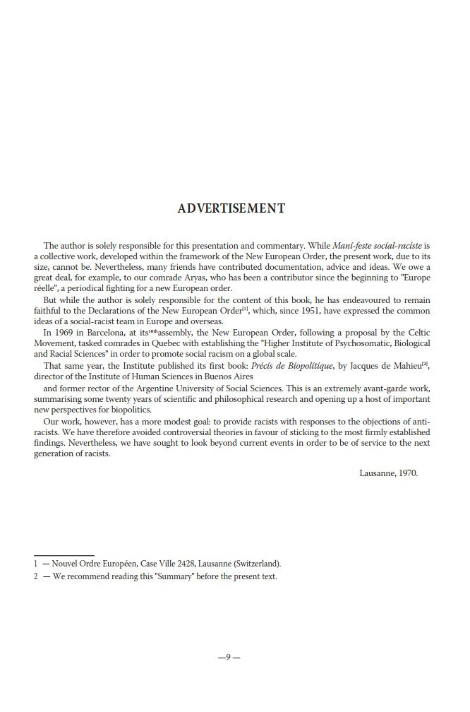 We Racists by G. A. Amaudruz