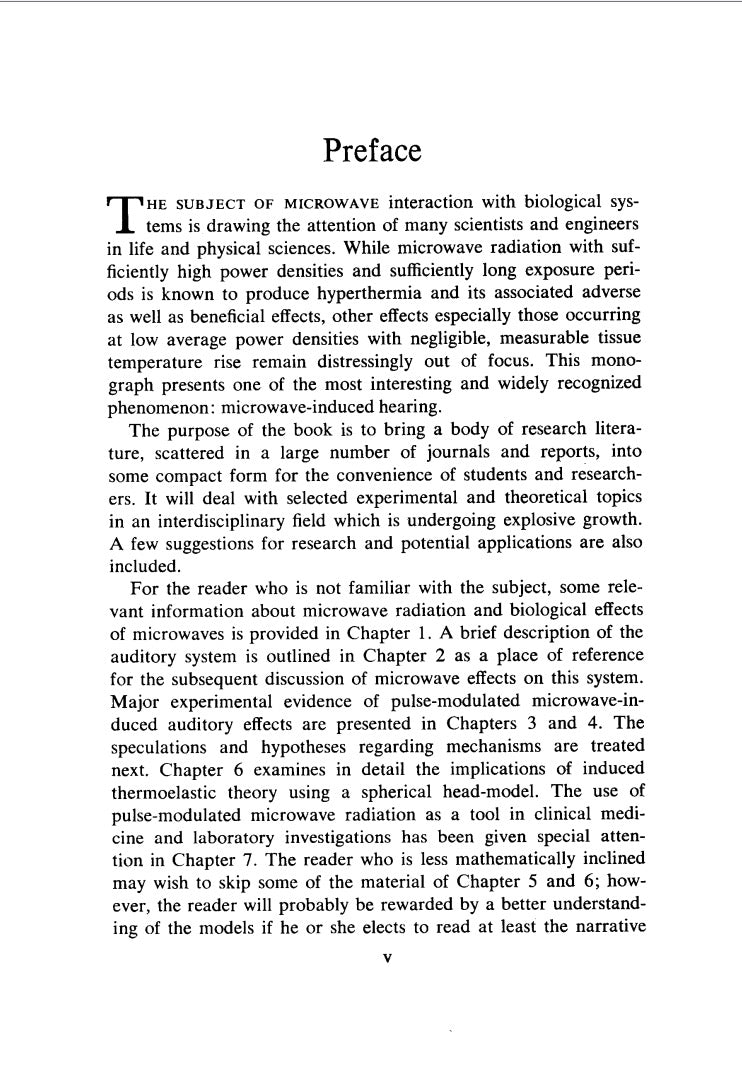 Microwave Auditory Effects and Applications by James Lin (1978)