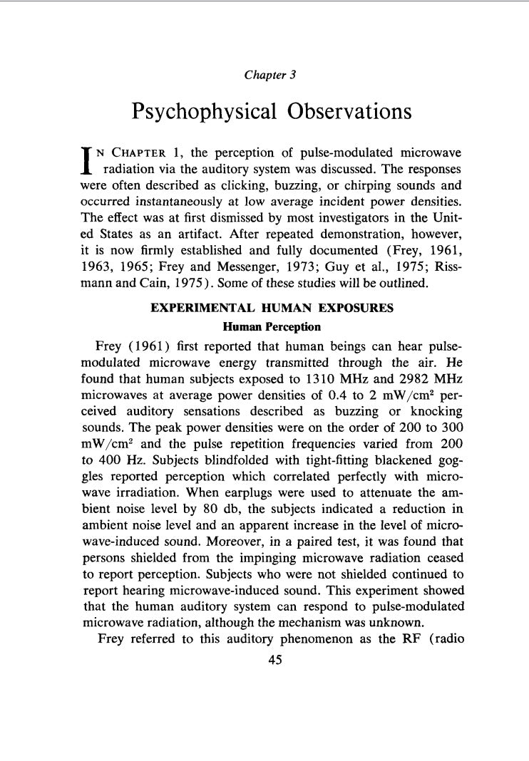 Microwave Auditory Effects and Applications by James Lin (1978)