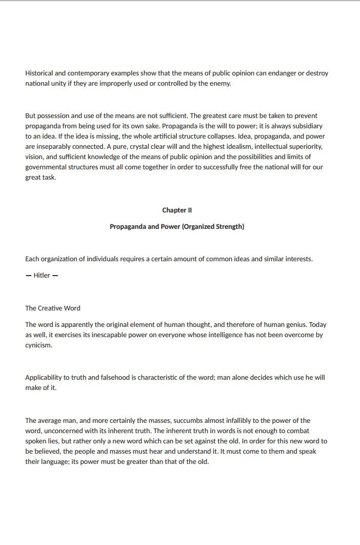 Propaganda and Power by Eugen Hadamovsky