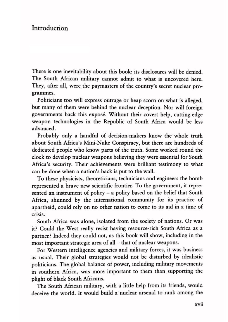 The Mini-Nuke Conspiracy: Mandela's Nuclear Nightmare by Peter Hounam & Steve McQuillan