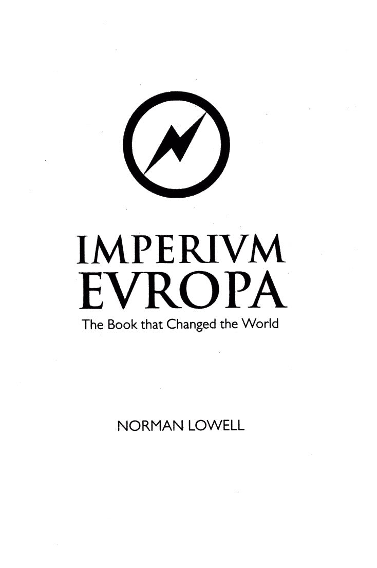 Imperium Europa - The Book that Changed the World by Norman Lowell