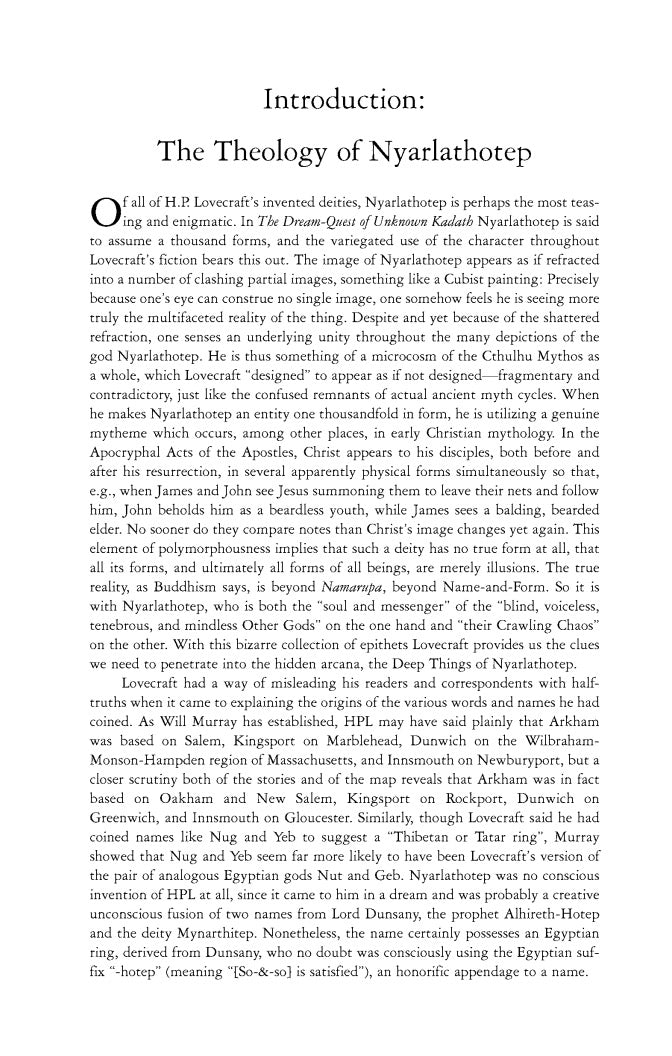 The Nyarlathotep Cycle edited by Robert M. Price