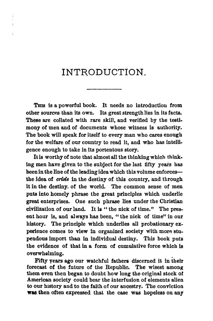 Our Country by Rev. Josiah Strong