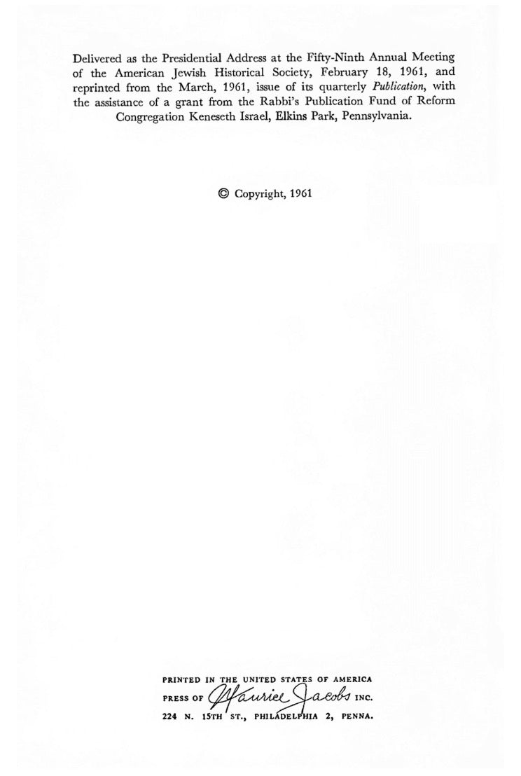 Jews and Negro Slavery in The Old South 1789-1865 by Bertram Wallace Korn