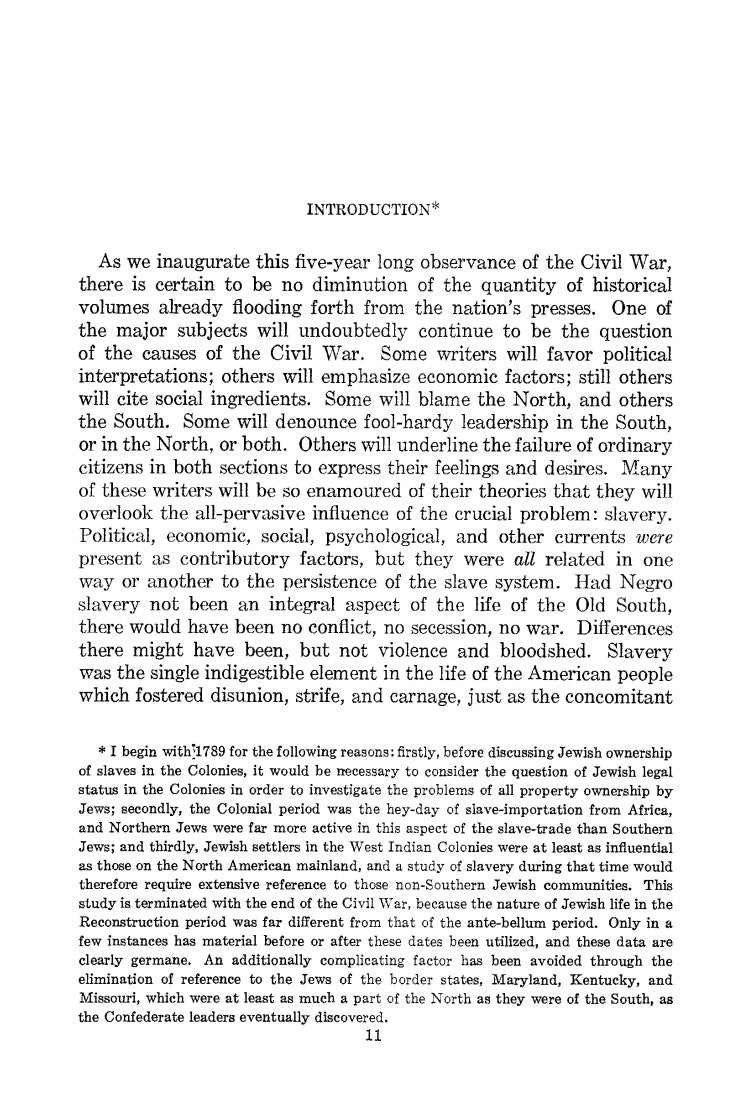 Jews and Negro Slavery in The Old South 1789-1865 by Bertram Wallace Korn
