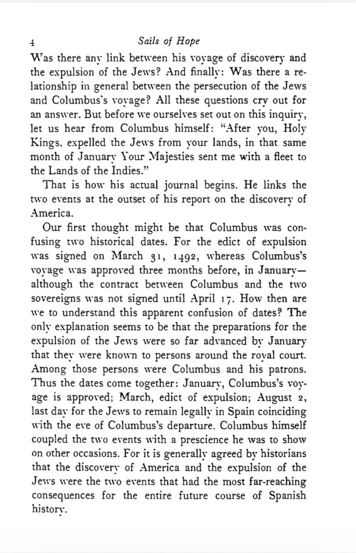 Sails of Hope: the Secret Mission of Christopher Columbus by Simon Wiesenthal