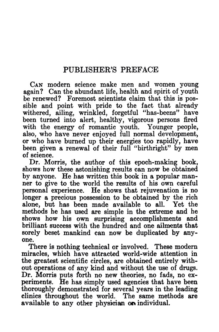 Modern Rejuvenation Methods by Charles Evans Morris
