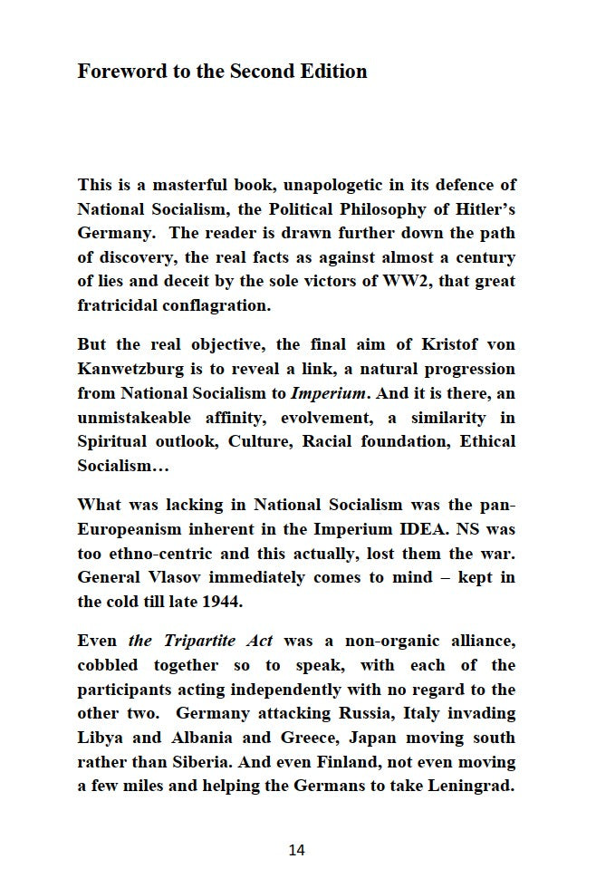 National Socialism by Kristof Von Kanwetzburg