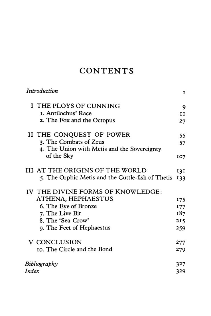Cunning Intelligence in Greek Culture and Society by Marcel Detienne & Jean-Pierre Vernant