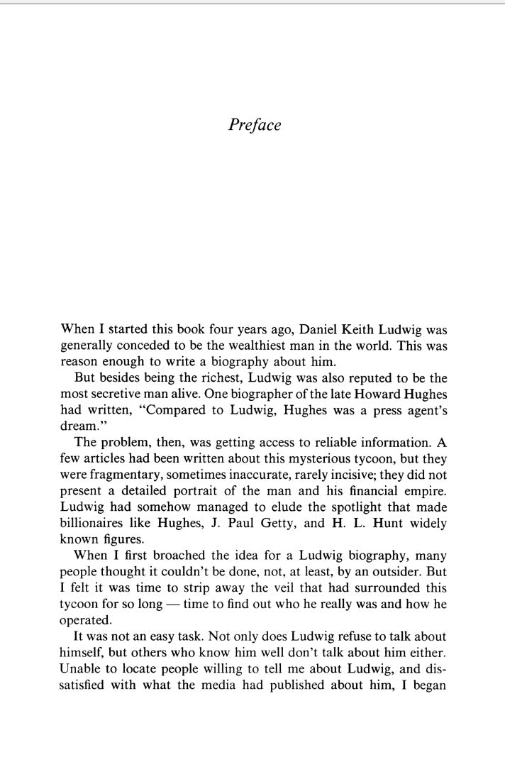The Invisible Billionaire, Daniel Ludwig, by Jerry Shields